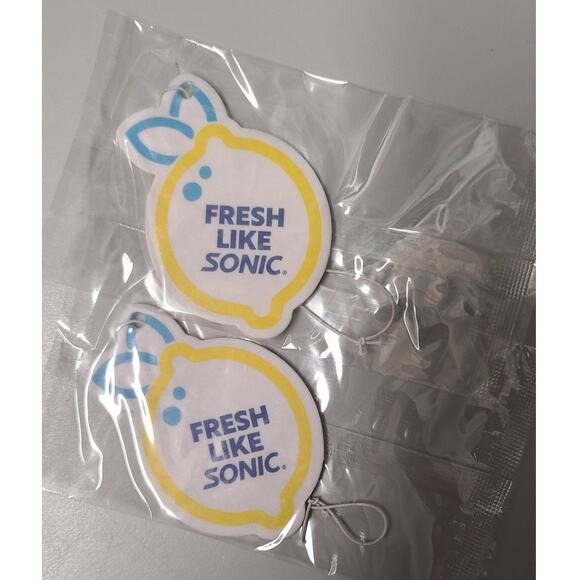Sonic Drive In Unreleased Promo New Lemon Air Fresheners Bundle of 2 Car Sealed - Picture 5 of 7